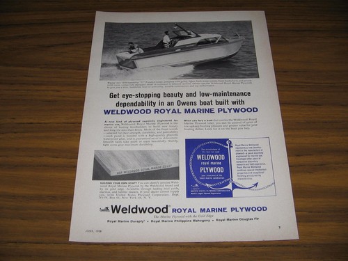 1958 print weldwood - print, royal