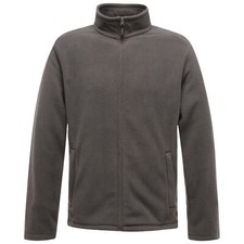 Mens Anti Pill Plain Fleece Jacket Full Zip Up Pocket Work Outdoor Warm Polar