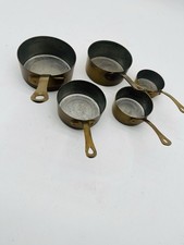 Set of 5 Vintage Copper Brass