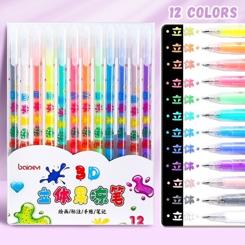 Jelly ink pen multi color - 3d, multi-color