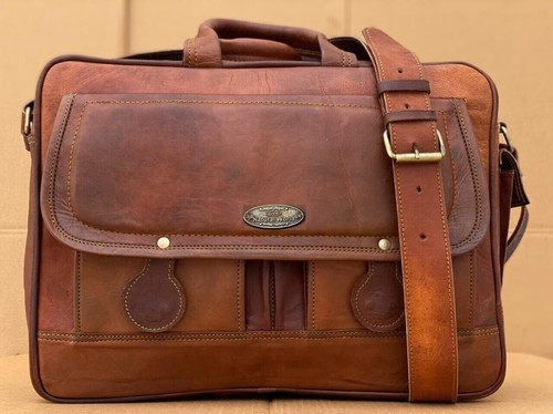 Leather vintage laptop - leather,
