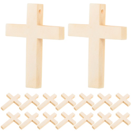 50pcs small wood - small, cross