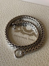 Authentic Trollbeads Sterling Silver 925 Foxtail Bracelet 17  cms