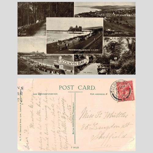 Vintage postcard colwyn - postcard,