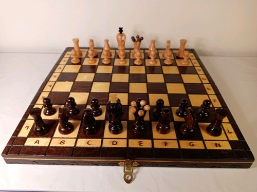 Hand carved wooden chess - hand,