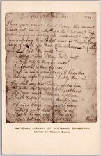 Vintage Postcard Robert Burns