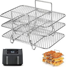 3x Rectangle Air Fryer Rack