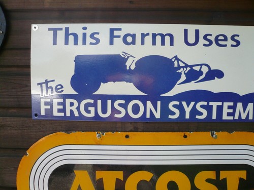 Enamel sign ferguson t20 - enamel,