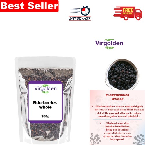 Whole elderberries 100g - whole,