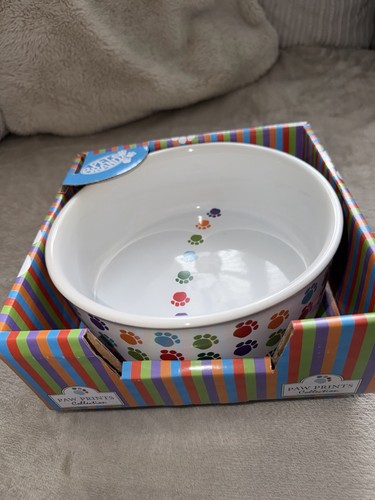 Colourful paw print ceramic - paw,