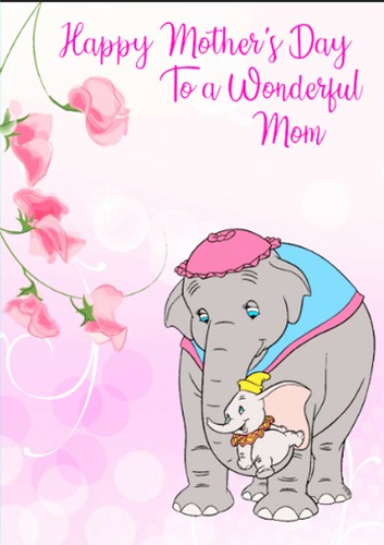 Personalised dumbo card mrs - personalised,