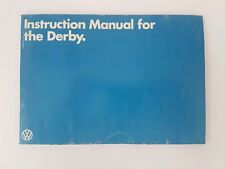 VW Derby Owners Handbook Instruction Manual Dated 1979 Genuine VW Handbook