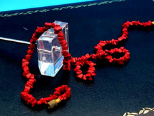 Vintage Necklace Natural Red