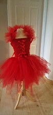  Girls Black Swan Witch dancer Ballet costume Tutu dress Fancy dress Halloween
