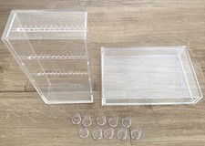 MUJI Acrylic Cases Jewellery Storages Necklace Earring Stand Drawer Ring Holder