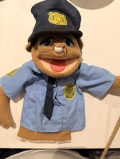 Melissa & Doug Puppet Police Man Hand Puppet with Wooden Stick