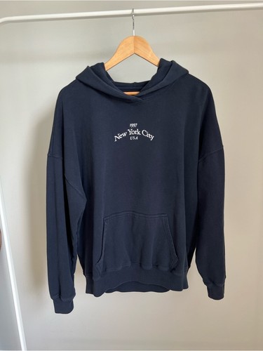Hollister navy pullover hoodie - pullover,
