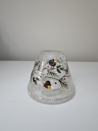 Hand painted crackle glass - hand-painted,