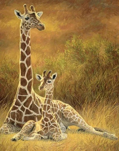 Giraffe cross stitch - giraffe,