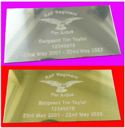 Medal case plaque raf - plaque,