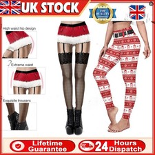 NEW-Christmas Stretchy Women Leggings 3D Print Elf Casual Workout Gym Yoga Pants