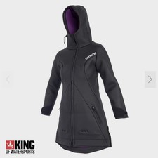 Mystic Battle Women’s Sharkskin Neoprene Long Jacket Wetsuit Watersports MEDIUM