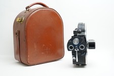 Bolex H8 Non Reflex 8mm Cine Film Camera + Kern Yvar 13mm F1.9 Lens + Case