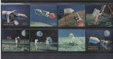 Bhutan 1969 Moon Landing 3d