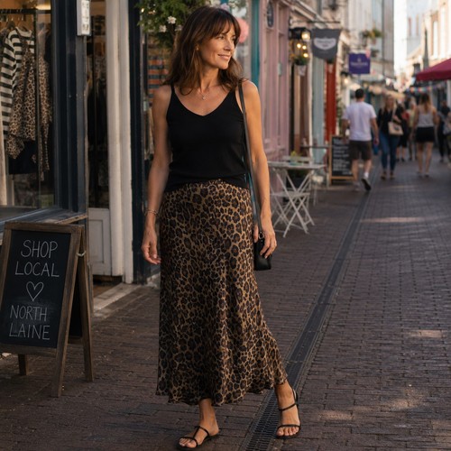 Zara satin midi skirt - s, uk