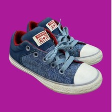 CONVERSE Junior Chuck Taylor All Star Street Back Sneakers, Blue Denim, UK 13.5