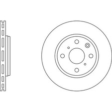 2x Brake Discs Vented For