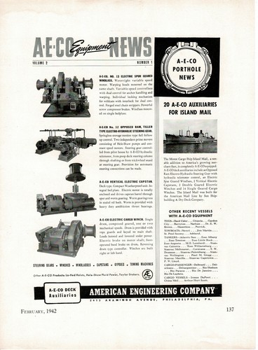 1942 ships deck - 1942, a-e-co