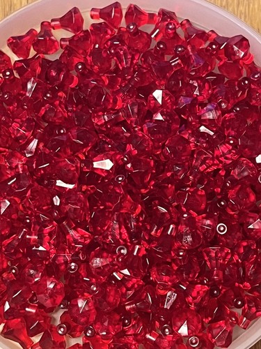 Lego 10x transparent - transparent, red