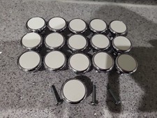 Kitchen cabinet drawer knobs chrome white. Excellent x 16