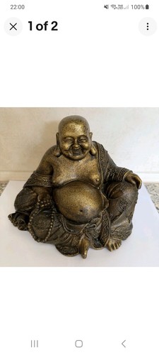 Brass effect buddha garden - effect,