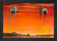 ELEPHANTS SALVADOR DALI Framed