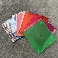 8 Pack Coloured Slim DVD Cd Cases