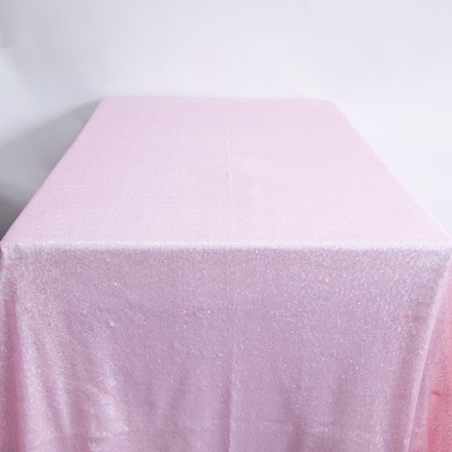 Sequin tablecloth light - tablecloth, pink