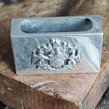 Fortnum & Mason Match box Cover Solid Silver Matchbox Cover By F&M London 1938