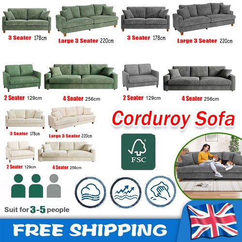 Seater corduroy sofa jumbo - corduroy,