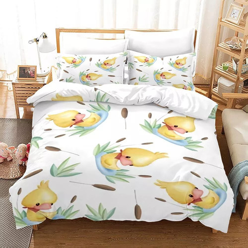 Little yellow duck duvet - yellow,