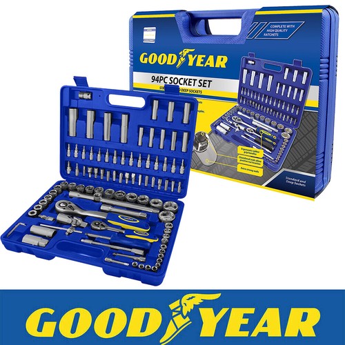 Goodyear 94pc 4 socket - goodyear, 1/4"