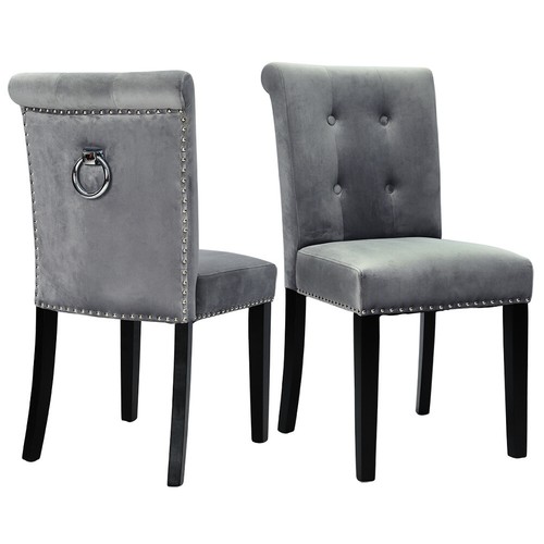 Tufted studded velvet dining - tufted,