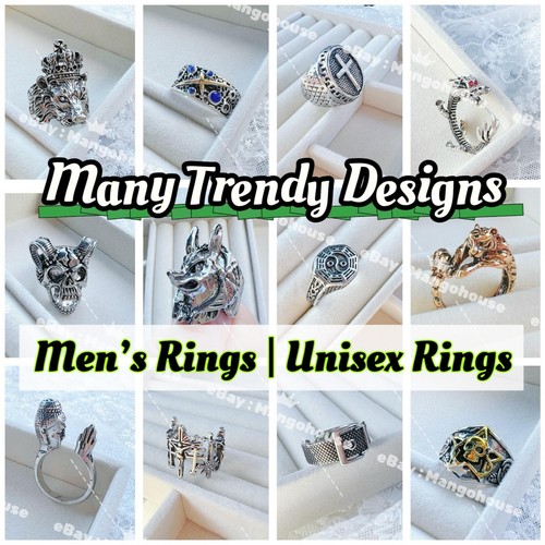 Men adjustable punk ring - 40,