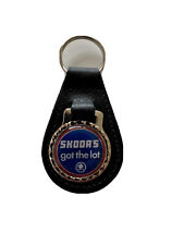 BLACK LEATHER KEYRING/ FOB