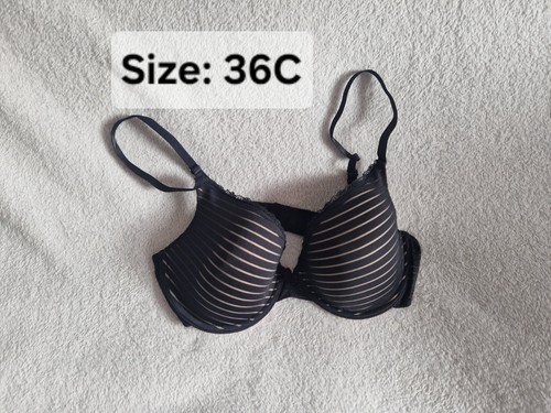 Ladies black and gold bra - black,
