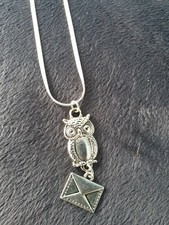 Silver Tone Owl On Sterling