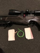 Air rifle barrel pull - air, through