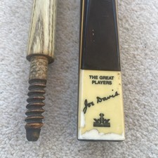 PERADON JOE DAVIS VINTAGE 2 PIECE SNOOKER CUE THE GREAT PLAYERS