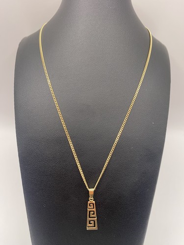 9ct gold necklace - gold, with